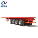 Truck Trailer 3 axles flatbed semi-trailer platform 40ft 48ft for container