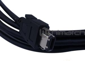 China High Flexible Long Firewire Cable / 9 Pin To 6 Pin Firewire Cable For 1394 Camera factory