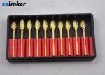 Dental Micromotor Golden Tungsten Carbide Drills Hardened Stainless Steel