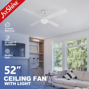 China 1stshine Ceiling Fan with LED Light CE ROHS Certificate 110 220V DC 23W Remote Control factory