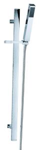 China Height 685 Mm Adjustable Shower Rail Slider Chrome Polishing SH903 factory