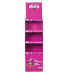 Corrugated Floor Shelf Cardboard POS Displays 5 Tier For Pet Store