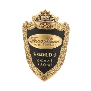 China Customization Metal Wine Labels Roll Pack Texture Metallic Foil Label for Red Wine factory