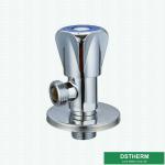 With Cap Chromed Wall Mounted Toilet Water Stop 90 Degree Round Handle Quick