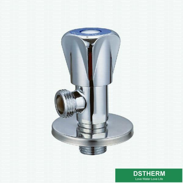 Chromed Wall Mounted Toilet Water Stop Triangle Handle Quick Open Bathroom Cock