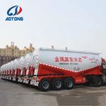 Air Suspension 60T Low Density Bulk Cement/Powder Material Transport Tanker Semi