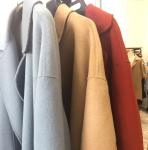 Red Color Women'S Long Wool Winter Coats ，Long Woolen Jacket For Ladies