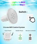 IP68 Waterproof LED Fiberglass Pool Light 6W Environmental Friendly