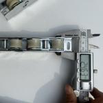 Stainless Steel Adjustable Sliding Door Roller Four Door Pulley 23mm Width 20mm