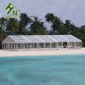 China 15x40m Large Transparent Aluminum Alloy Event Party Wedding A Shape Tent factory