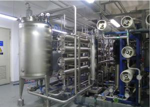 China URS Reverse omosis EDI Water Treatment with distribution loop Pasteurized disinfects 15m3/h factory