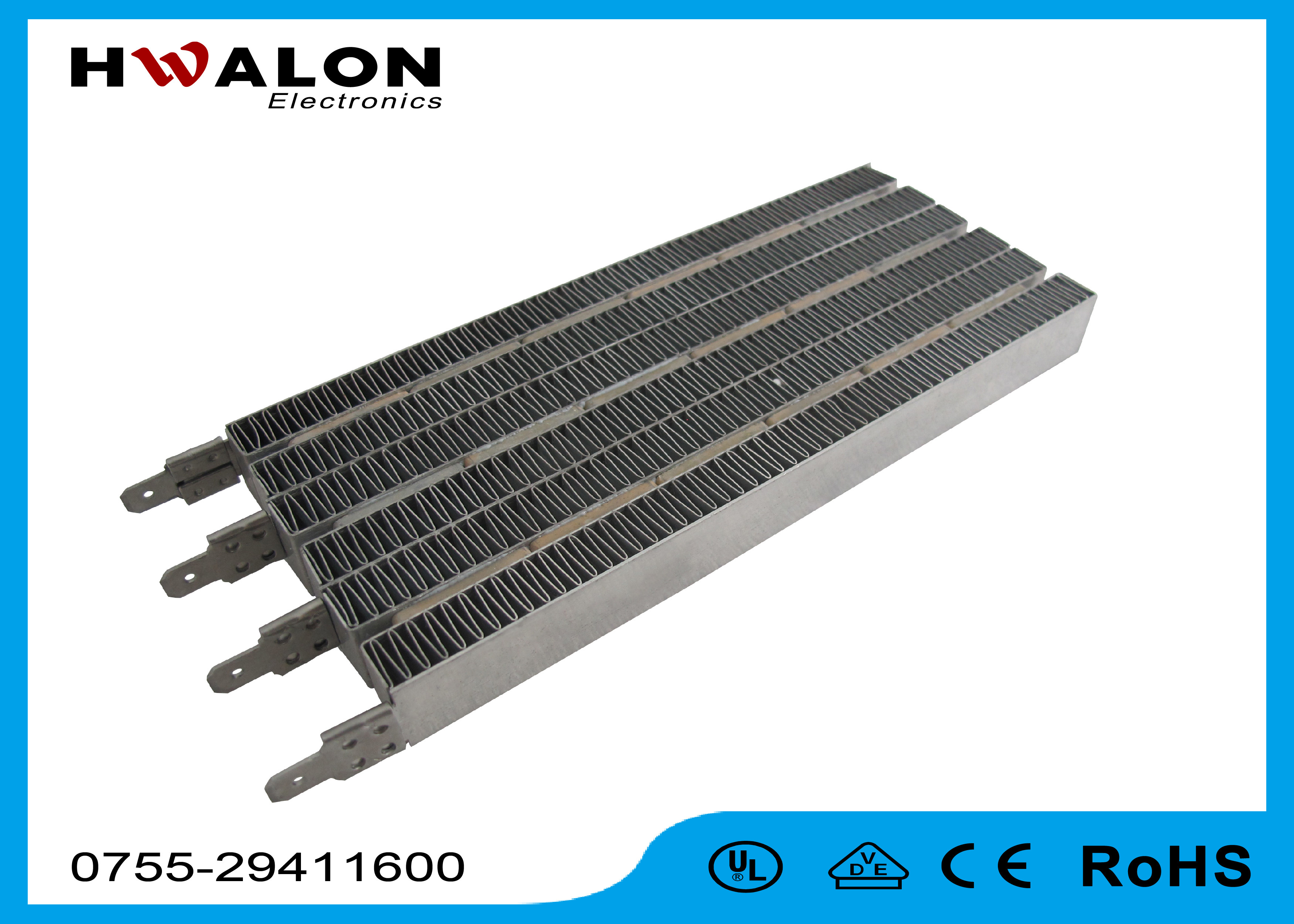 Aluminium 110 V - 240 V PTC Electric Water Heater Element For Egg Incubator