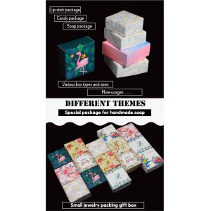 Luxury Small Recyclable Folding Packaging Box Coated Paper Mixed Color