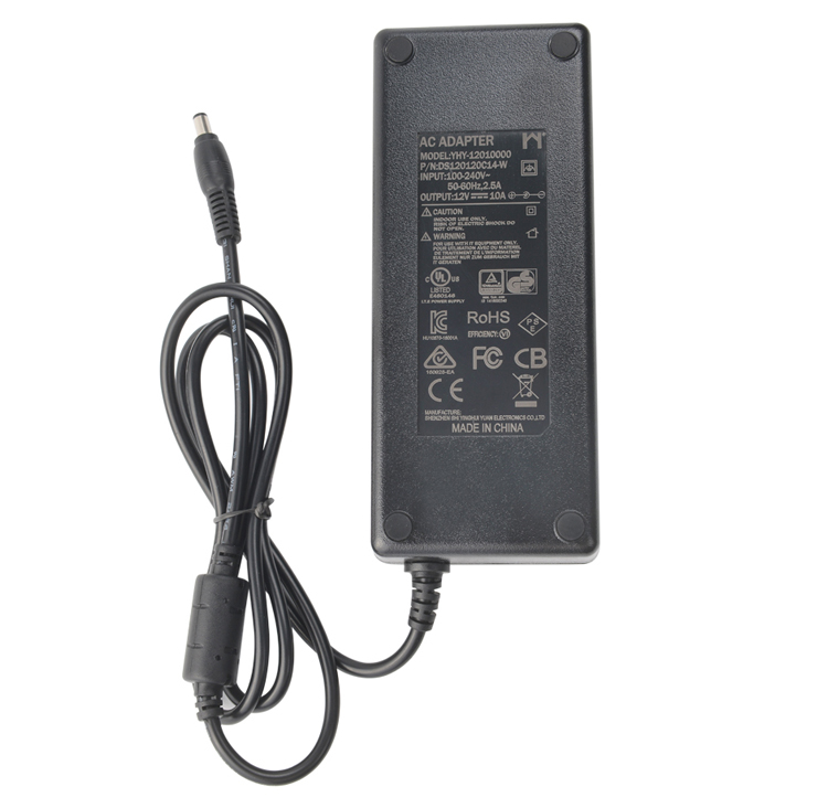 12 Volt 10 Amp Switching Power Supply Adapter CE UL ROHS Certificate