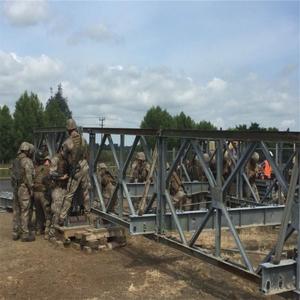 China SSR Temporary Steel Truss Bridge Quick Assembly Military Bailey factory