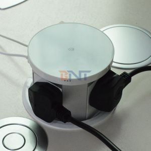 USB A+C Fast Charging Wireless Charger 3 Power Outlets Pop-Up Desktop Kitchen