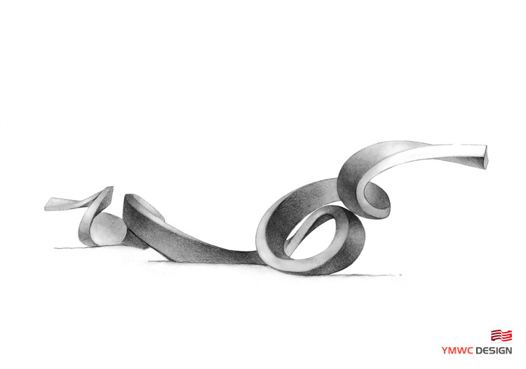 Modernistic Style Custom Shape Stainless Steel Sculptures for Courtyard Art Ornaments