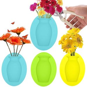 Reusable Sticky Silicone Window Vase Nontoxic Multiscene Durable