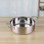 24cm Hot Pot Cookware Soup Stock SS201 Cooking Pot With Glass Lid