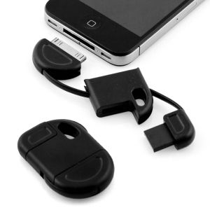 China Brand New Fun & Discreet Keyring USB Sync and Charge data cable for iPhone iPod iPad black on sale