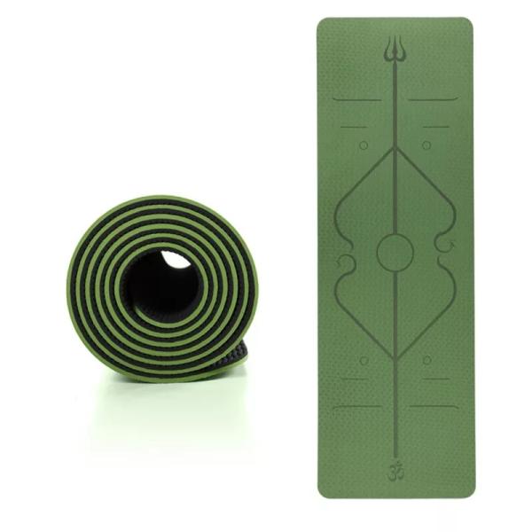 TPE Yoga Mats,Dual Color, Environmentally friendly mat, Soft Anti Slip Sports