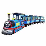 British Style Trackless Tourist Train Rides / Theme Park Train Ride