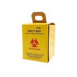 ​0.5L Customized logo Hospital Discarded needles corrugated paper yellow medical