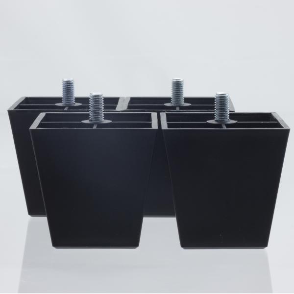 65mm Height PP Plastic Furniture Feet Adjustable Furniture Legs For Bed With 5