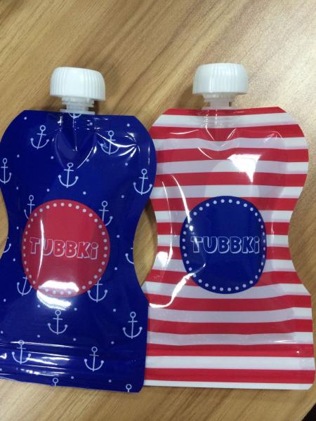 Leakproof Reusable Baby Food Pouches with Bottom Double Zipper