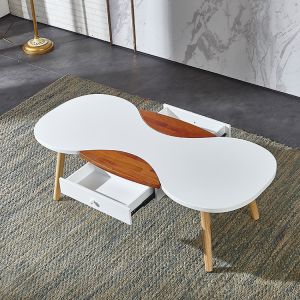 China Decomposable Stool MDF Small Splicing Coffee Table 19KG With Drawers factory