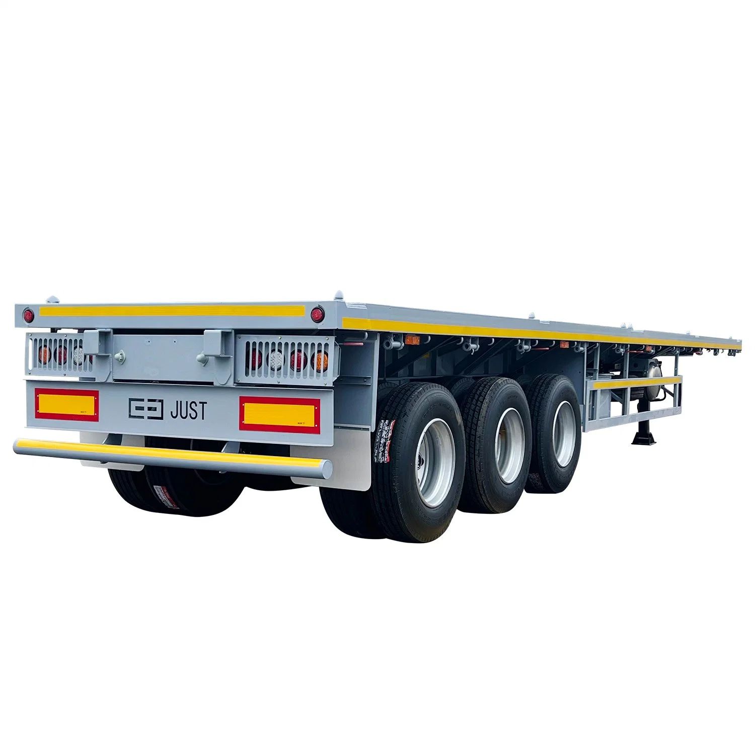 Heavy-Duty Fatbed Semi Trailer for sale in Africa: Designed for Stable and Efficient Transportation of Oversized Loads