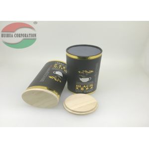 Customized Tea Packing Paper Cardboard Tube Box Foil Lining With Cork Lid