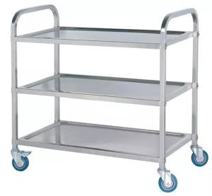 China Instrument Trolley Lab Fittings Hospital Use Stainless Steel Trolley factory