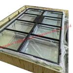 Black Steel Frame Grill Toughened Glass Windows Doors Vintage Style