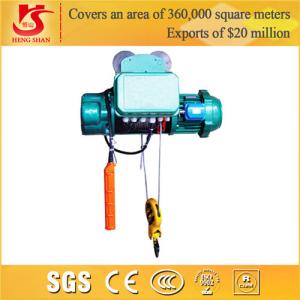 China Single and double speed wire rope push electric hoist factory