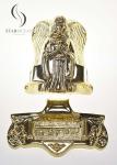 Angel-shaped Metal Coffin Accessories Gold-plated SGS Certified Exquisite Figure