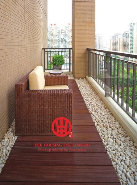 Long Lifetime Terrace Decking, Bamboo Decks For Garden / Balcony, Durable Bamboo