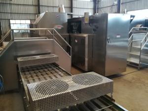 China Electric Small Round Bowl Waffle Sugar Cone Production Line For Ice Cream factory