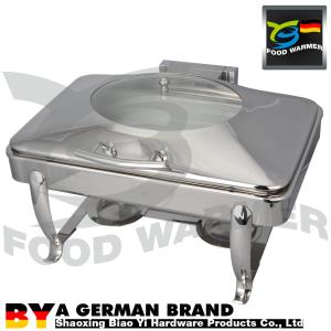 China Serving Restaurant Catering Chafing Dish Eco Friendly Tableware Flip Cover Polishing Finish factory