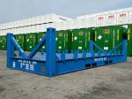 Special Shipping Container Platform 20 Foot Frame Half Height Blue Industrial