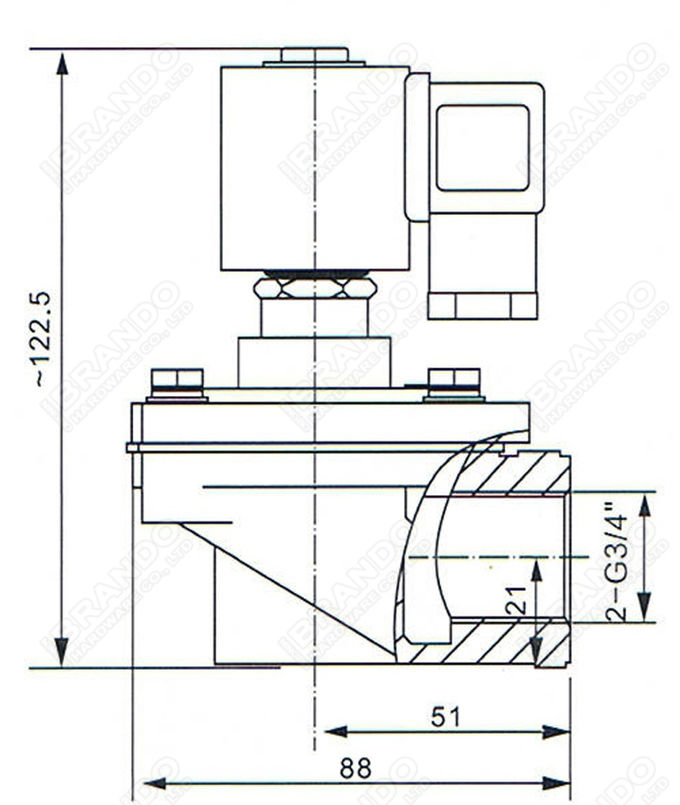 3/4" SCG353A043 ASCO Type Pulse Jet Valve For Dust Collector 0