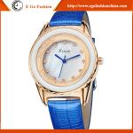 KM27 Candy Color Rose Gold Watches Unisex Sports Watch Genuine Leather Watch