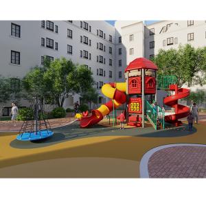 China Children Outdoor Custom Playground Slides Commercial Kids Anti Rust factory