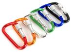 Promotional gifts aluminium D-shaped camping carabiner different colors