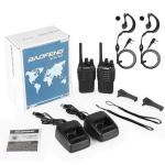 Baofeng Beifeng Bf-88e Usb Charger and Earpiece Black 3.7V English Walkie Talkie