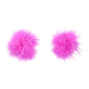 FN010 Wholesale Sexy Feather Sticker Round Invisible Silicone Breast Pasties