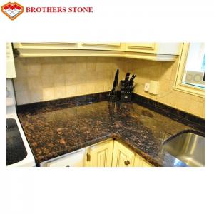 China Tan & Brown Granite Stone Tiles 17mm-200mm Thickness For Kitchen Countertop on sale