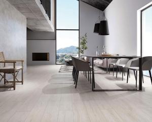 China 200x1200mm Gray Yellow Wooden Porcelain Strips For Bedroom And Decorative Floor Strip factory