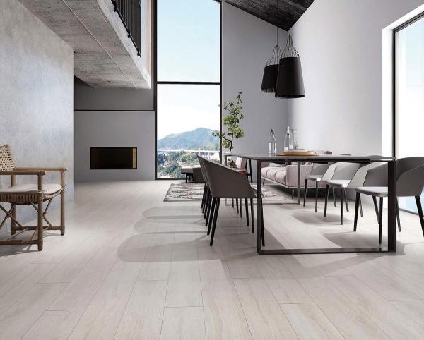 200x1200mm Gray Yellow Wooden Porcelain Strips For Bedroom And Decorative Floor