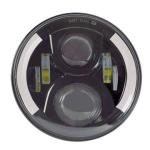 7-inch Round High/Low Beam LED Driving Light, Halo Ring Angel Eyes for Jeep